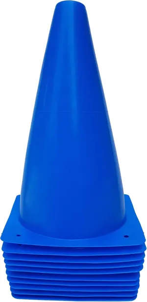 9 inch Plastic Sport Training Traffic Cone Traffic Safety Cones Sign Sport Soccer Football Training Cone Small 9" (Set of 10) Sports Outdoor Indoor Marker Activity Agility