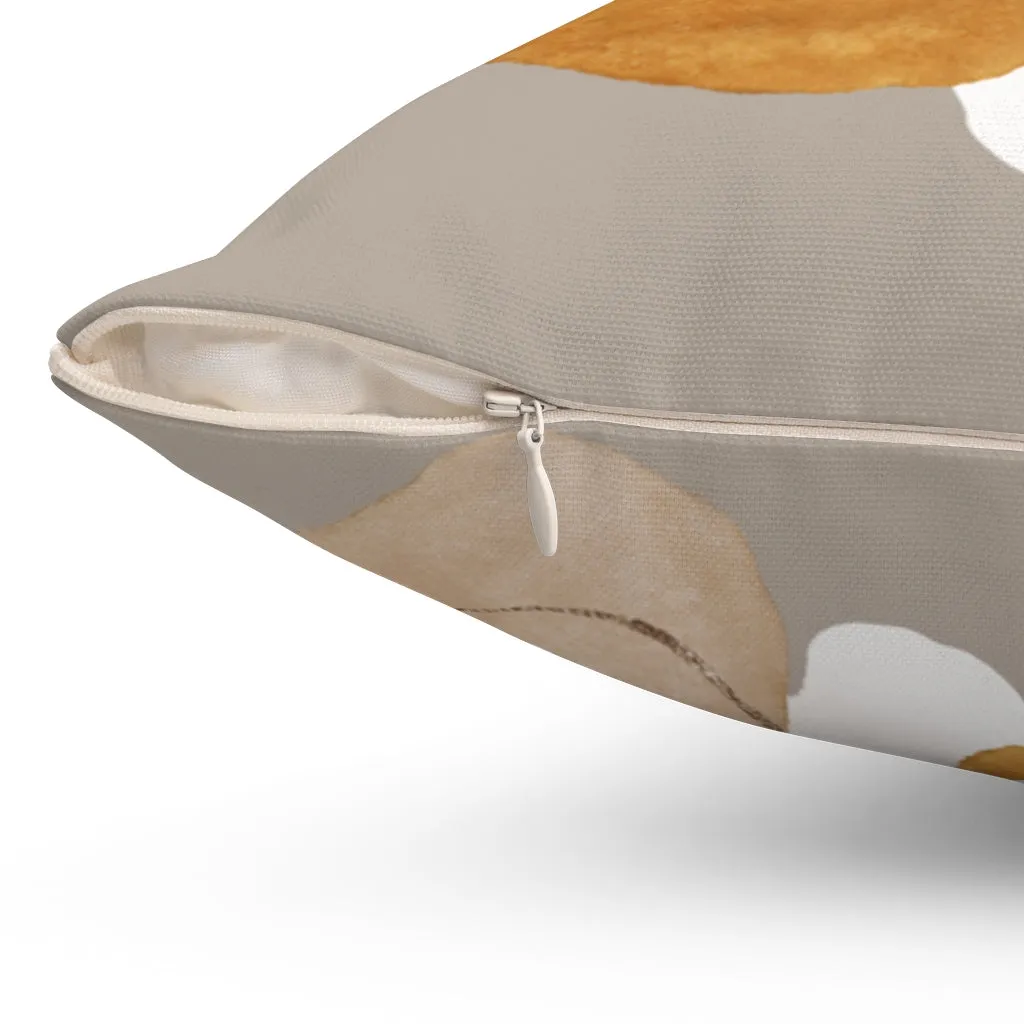 Abstract Boho Pillow Cover | Beige Blush Pink Gold