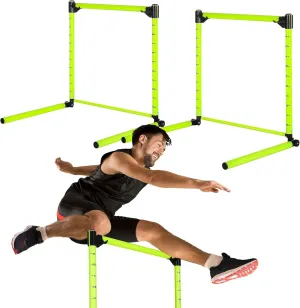 Adjustable Height Training Hurdle 23. 62'' Detachable Hurdles Track and Field Equipment Agility Speed Training Equipment with Scale for Soccer Basketball Obstacle Courses Workout