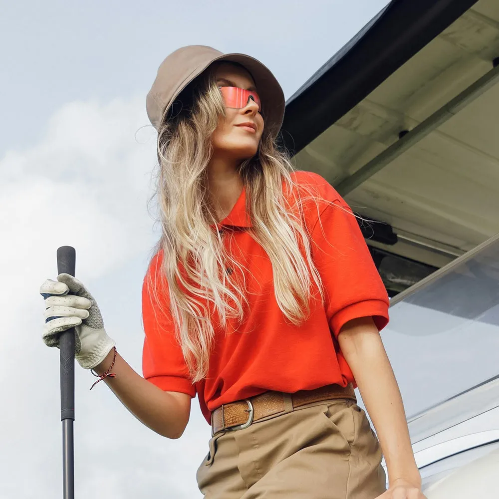 Ask Echo Golf No Frame Gunmetal Leg Sunglasses / Revo Red