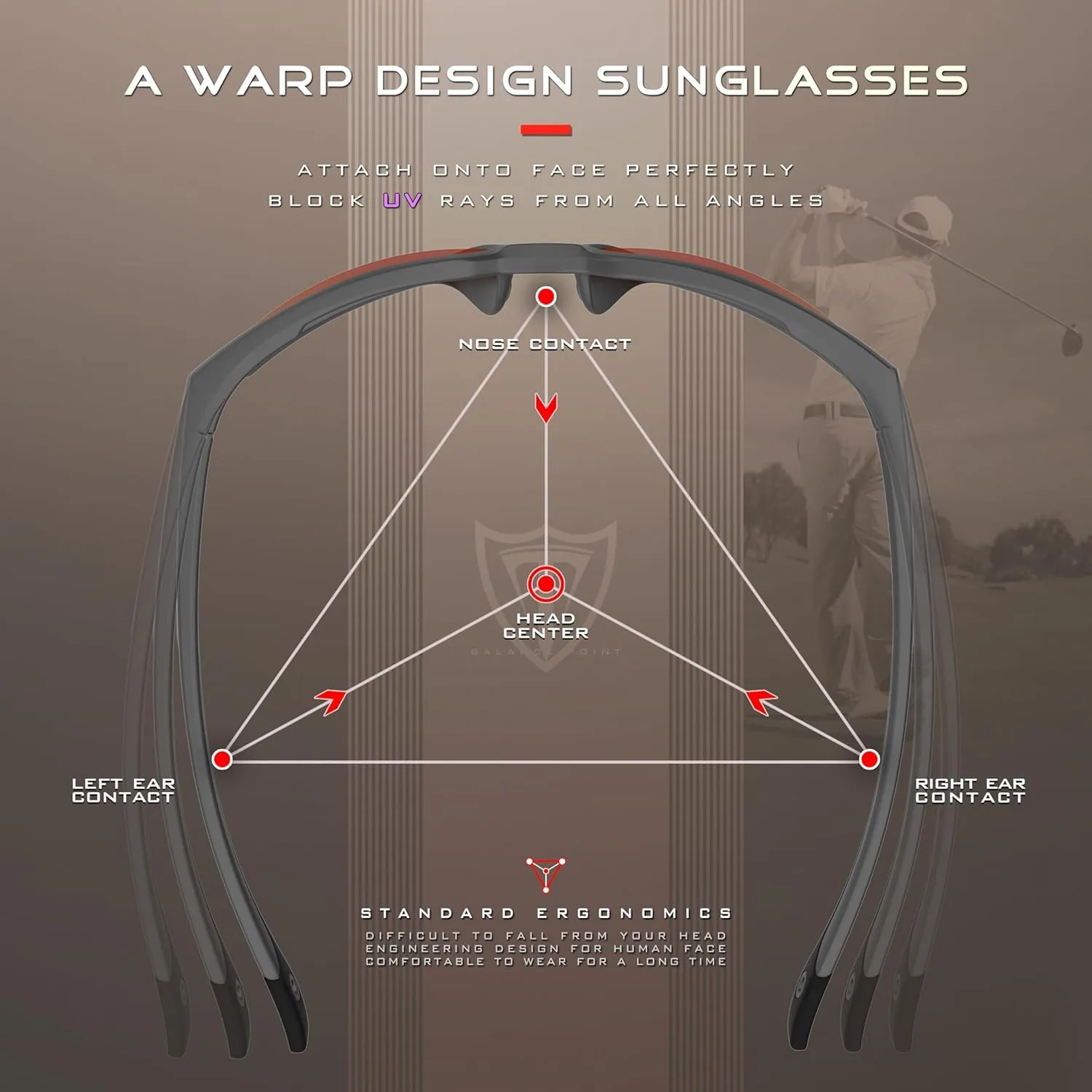 ATTCL Men's Polarized Sport Sunglasses with UV400 Protection for Driving, Fishing, and Outdoor Activities