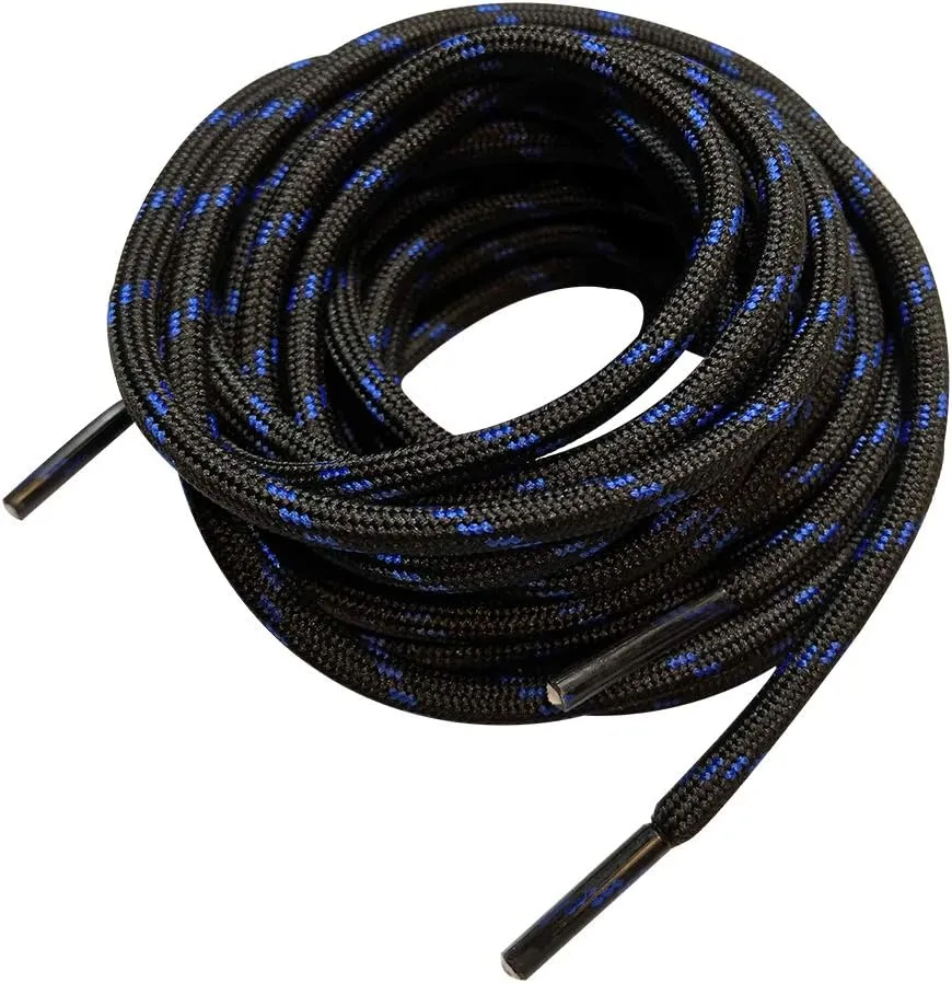 B&Q 3 Pairs Heavy Duty Round Boot Laces Shoelaces for Hiking Walking Construction Safety Work Boots Shoes