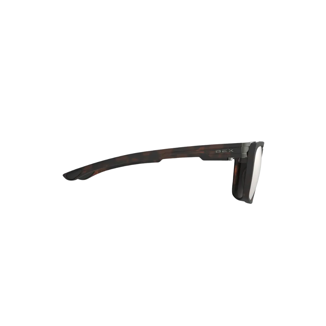 Bex Adams Unisex Tortoise Brown Brown Silver Sunglasses