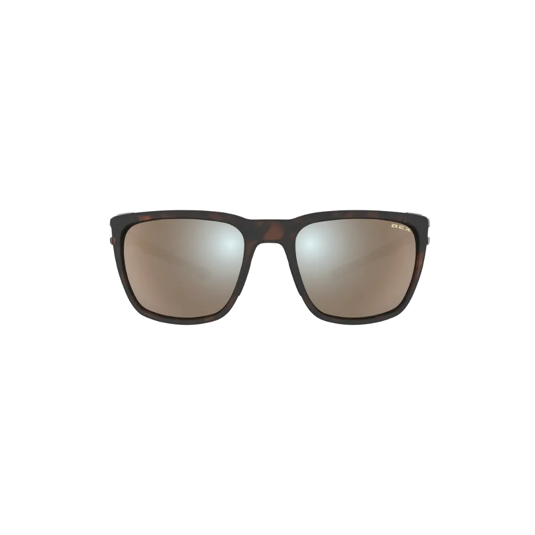 Bex Adams Unisex Tortoise Brown Brown Silver Sunglasses