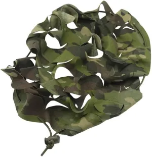 Camouflage Helmet Cover Net  3D Leaf Mesh Wrap with Elastic Drawstring for Modular Helmet Surface, Multicam Camo