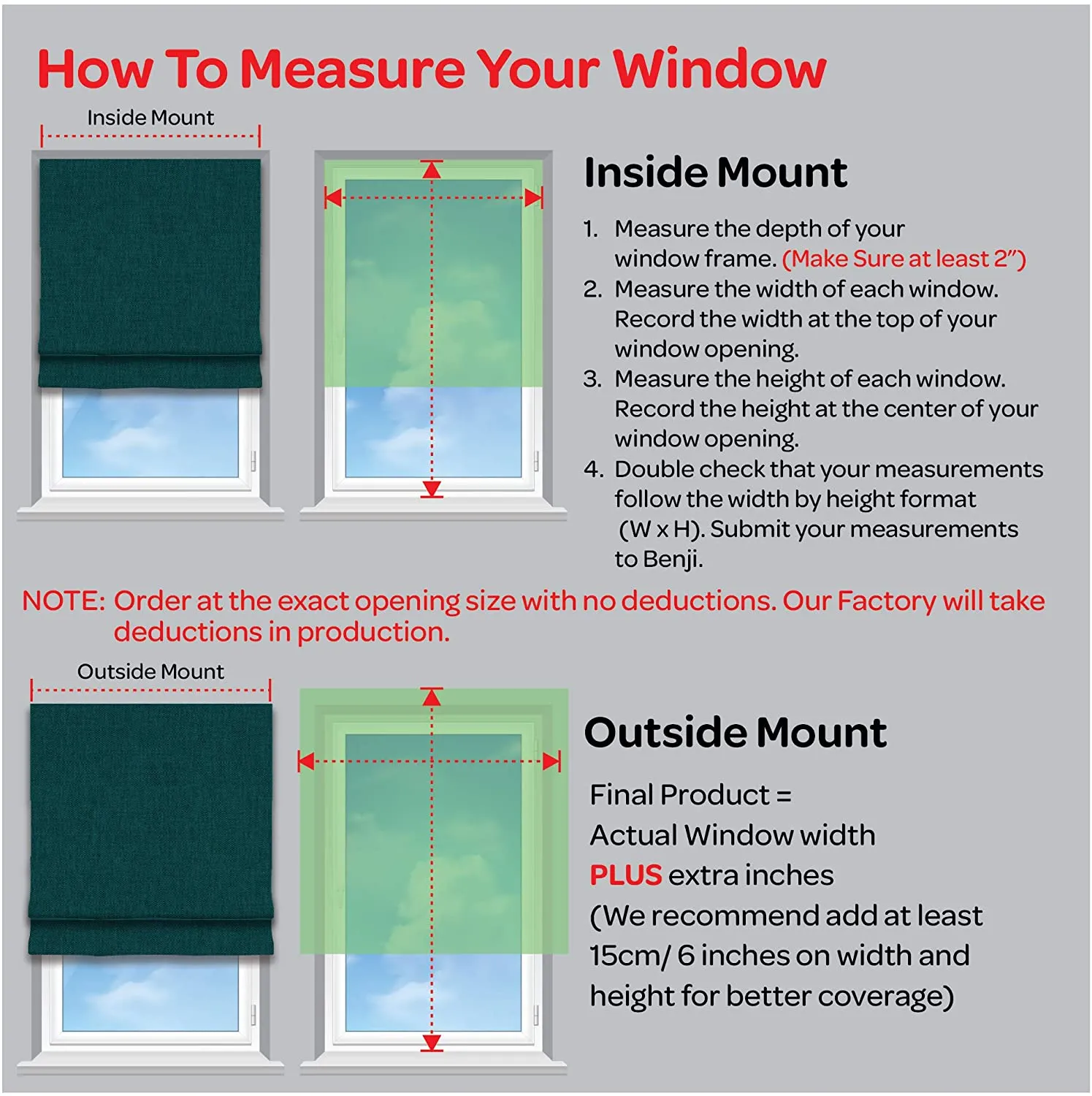 Contemporary Modern Window Roman Shade