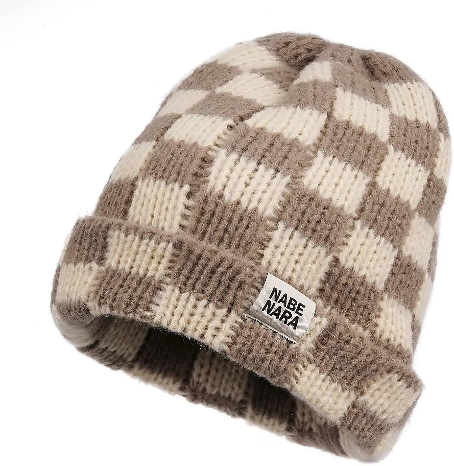 Croogo Beanie Men Slouchy Knit Skull Cap Warm Stocking Hats Women Winter Snow Ski Hat Cuffed Plaid Hat Toboggan Hats