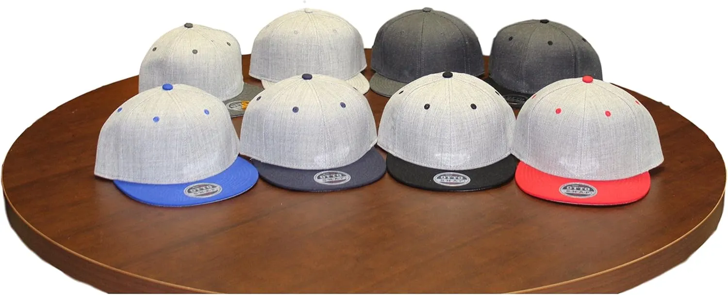 Custom Snapback Hat. Otto. Embroidered. Your Own Text Flatbill Bill Snapback