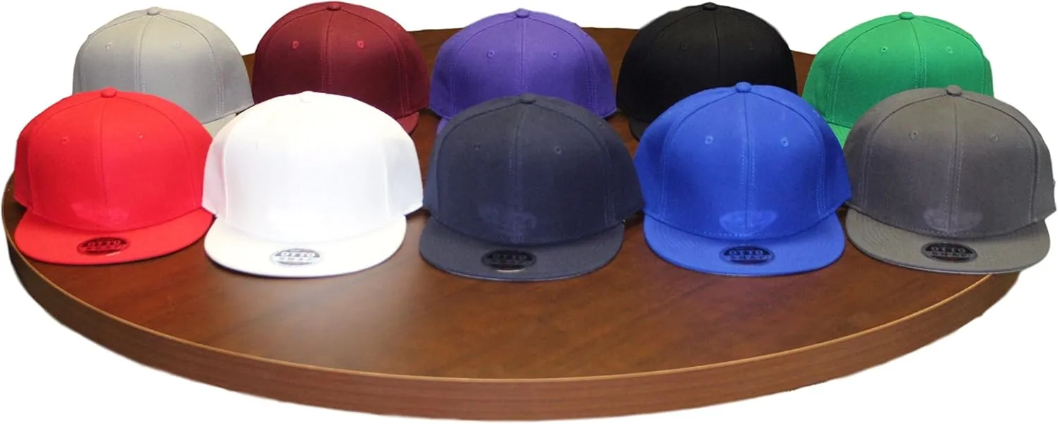 Custom Snapback Hat. Otto. Embroidered. Your Own Text Flatbill Bill Snapback