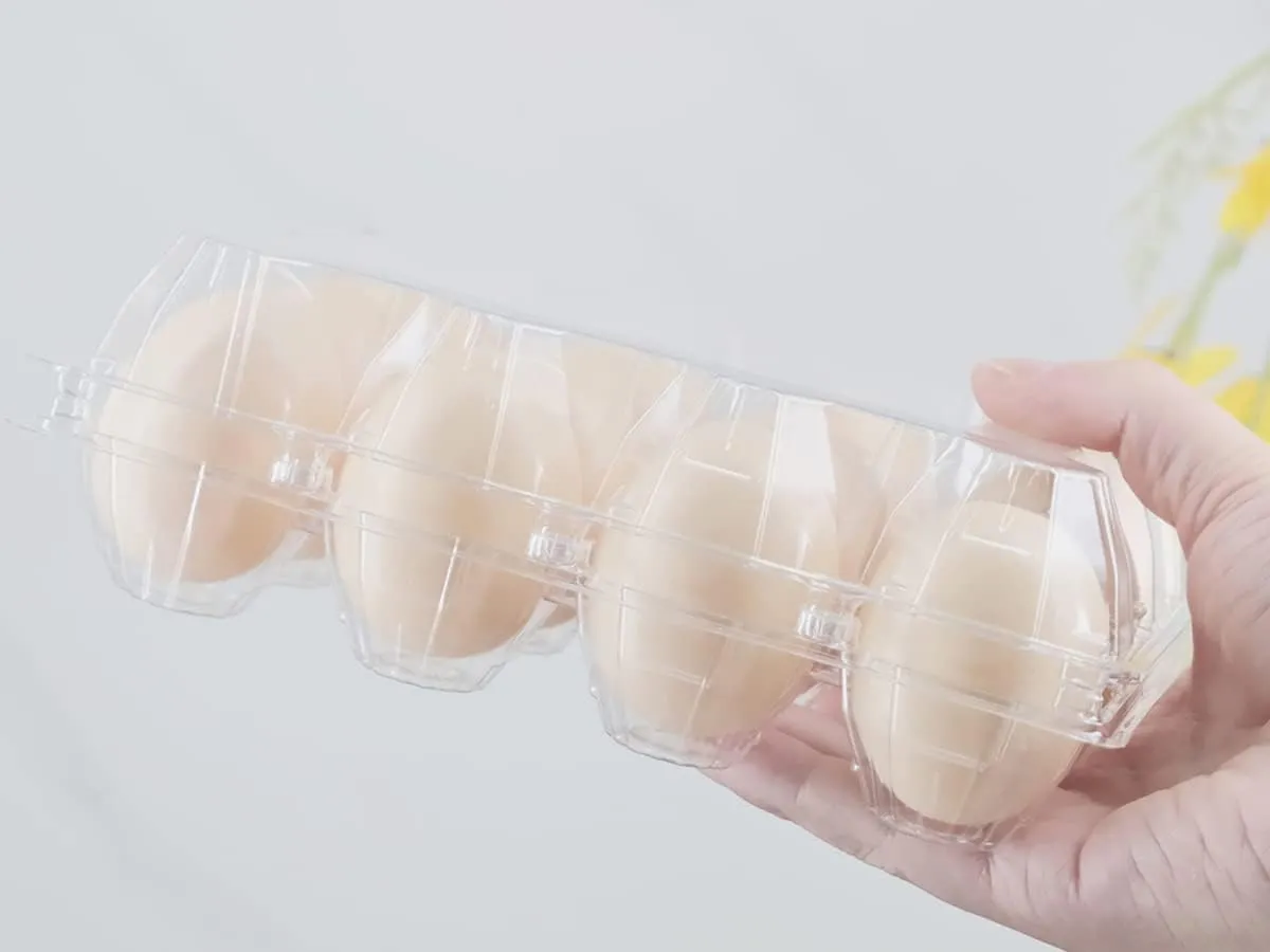 Egg Cartons 60 Packs, Clear Plastic Blank Egg Cartons with Free Labels, Holds up to 12 Eggs Securely, Perfect for Family Pasture Farm Markets Display - Medium