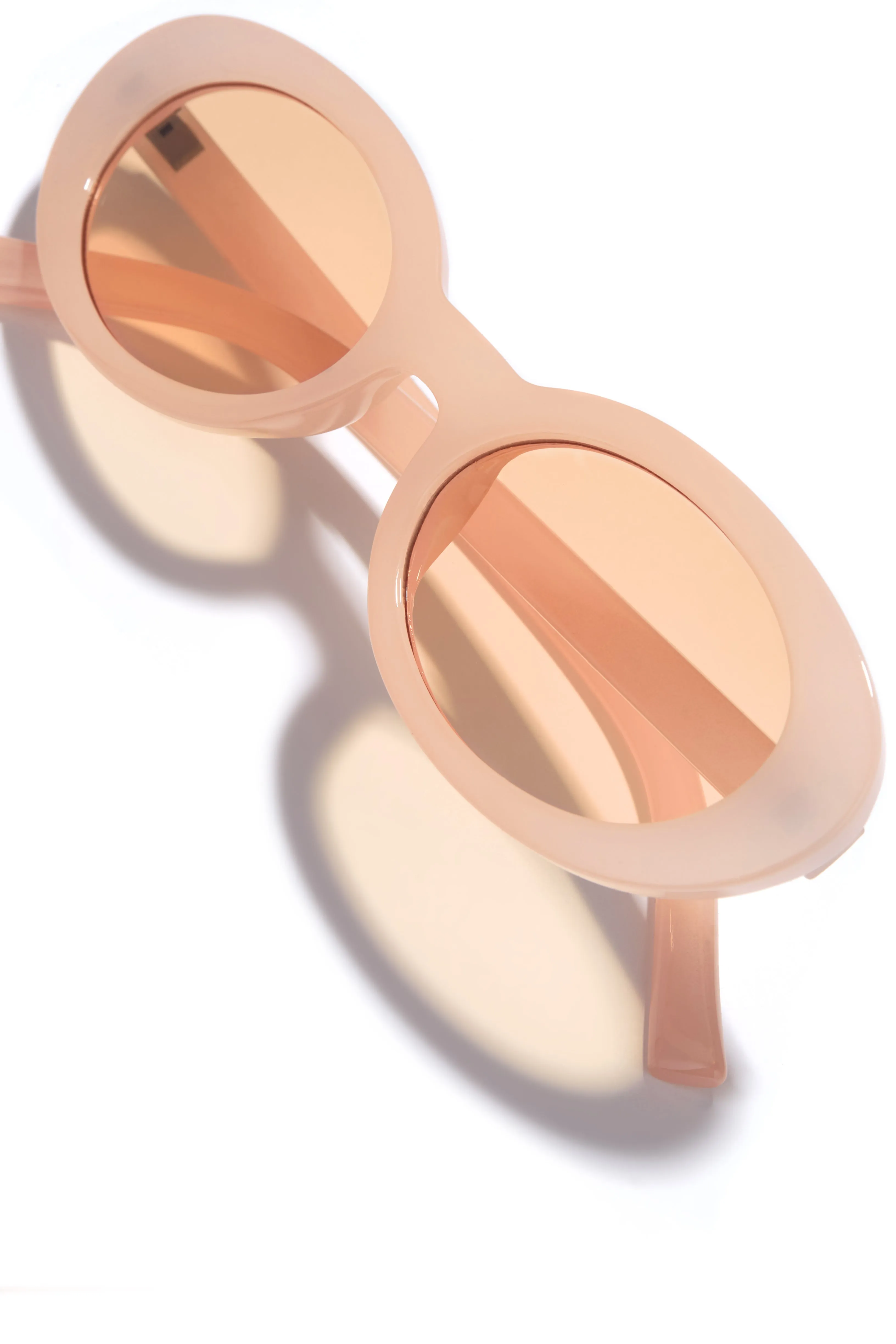 Elena Oval Sunglasses - Pink