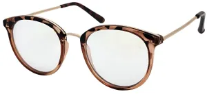 Fantas-Eyes Womens Erica Round Blue Light Filtering Glasses - Ombre Tortoiseshell