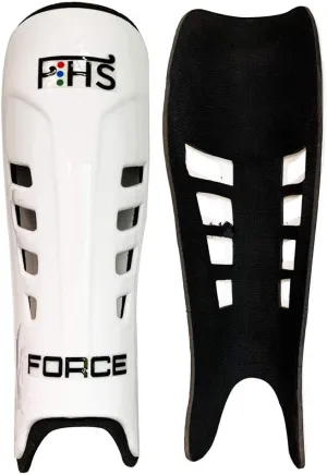 Field Hockey Shin Guards Force Symphony Colors White Blue Teal Blue Sizes Small Medium Large
