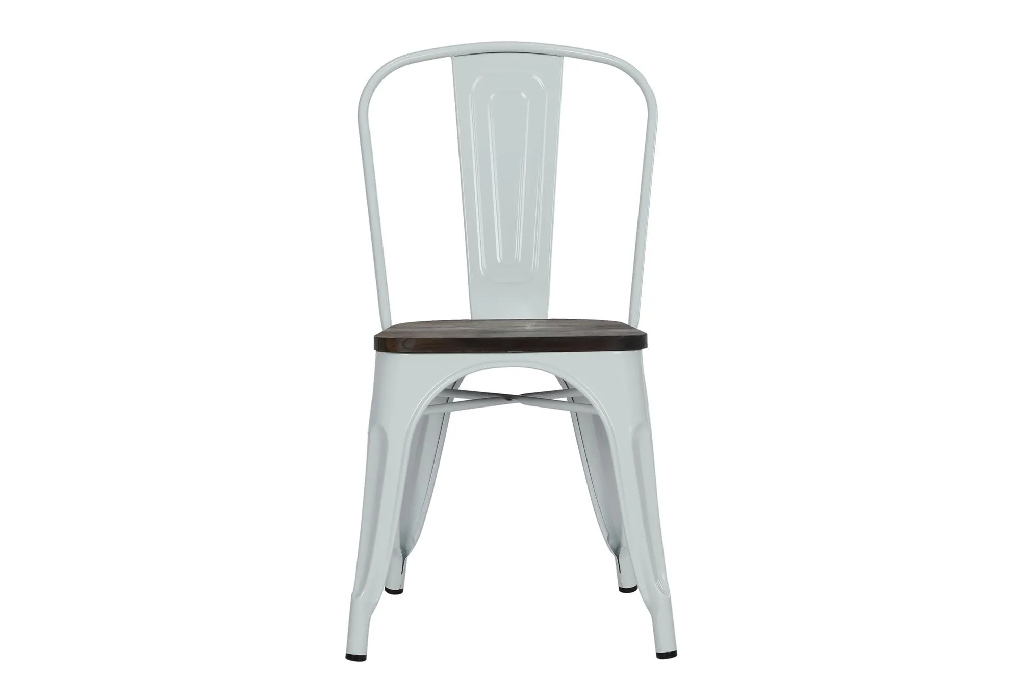Fusion Stackable Metal Dining Chair, Set of 2
