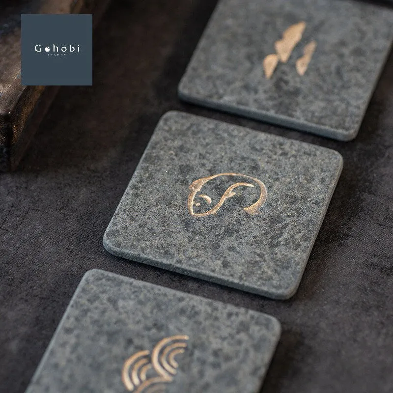 Gohobi A Set of 4 Stone Coasters
