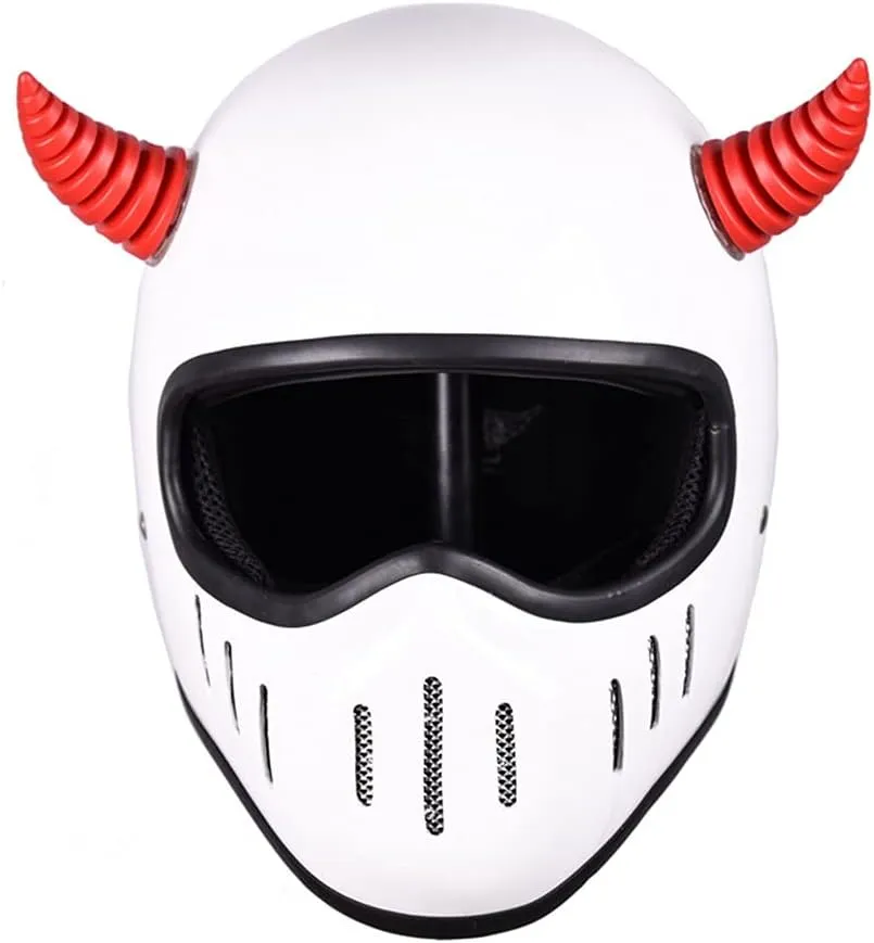 Katutude 2 Pcs Helmet Devil Horns with Suction Cups - Motorcycle Helmet Devil Horn Decoration Car Roof Ornament 3D Car Hood Stickers Bike Ski Motorcycle Snowboard Helmet Attachment