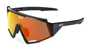 KOO Spectro Cycling Sport Sunglasses Zeiss Lens Black / Red Mirror Lenses