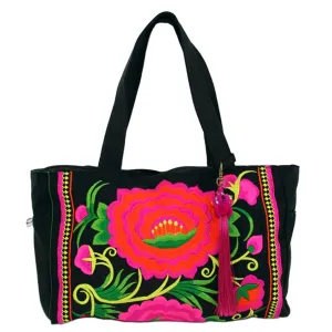 London Rose Bag Pink/Black Global Groove