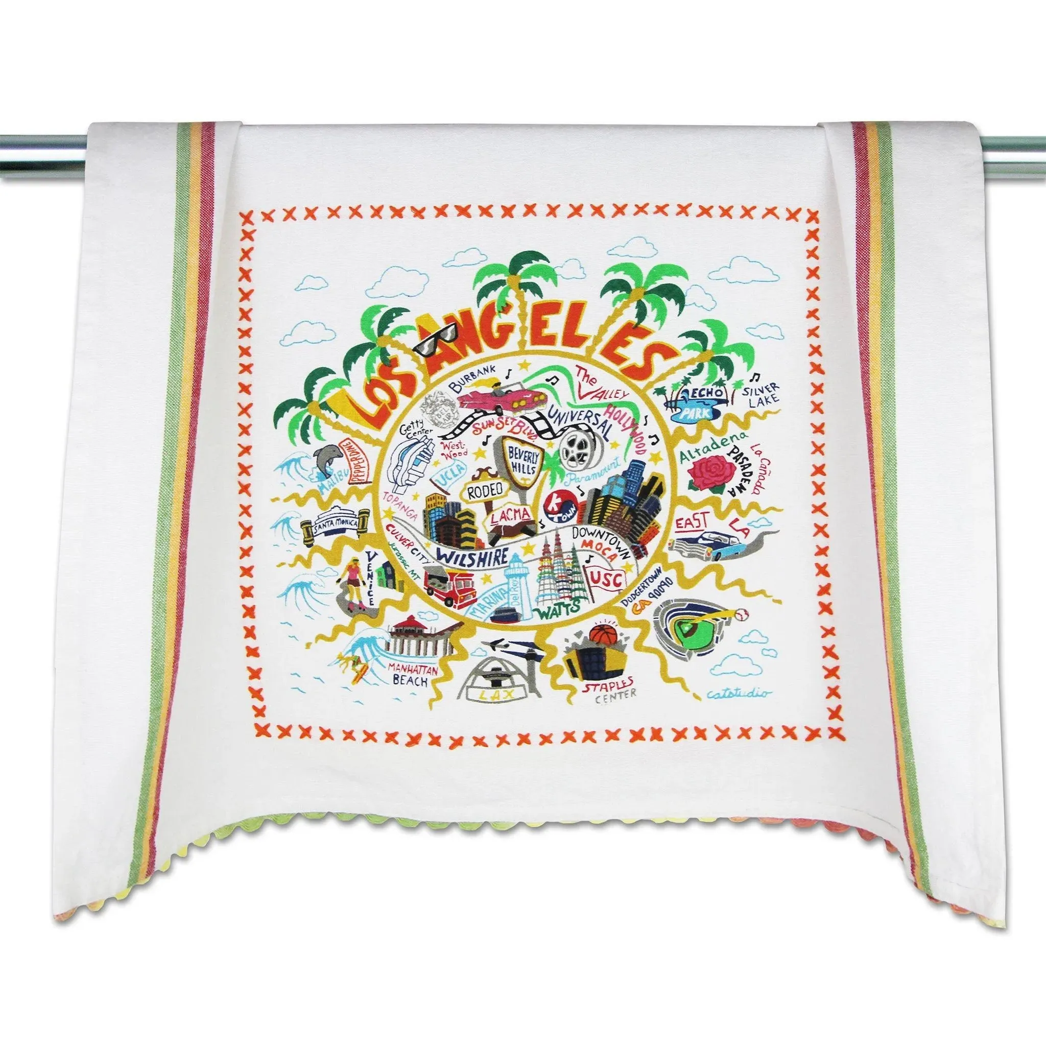 LOS ANGELES DISH TOWEL BY CATSTUDIO