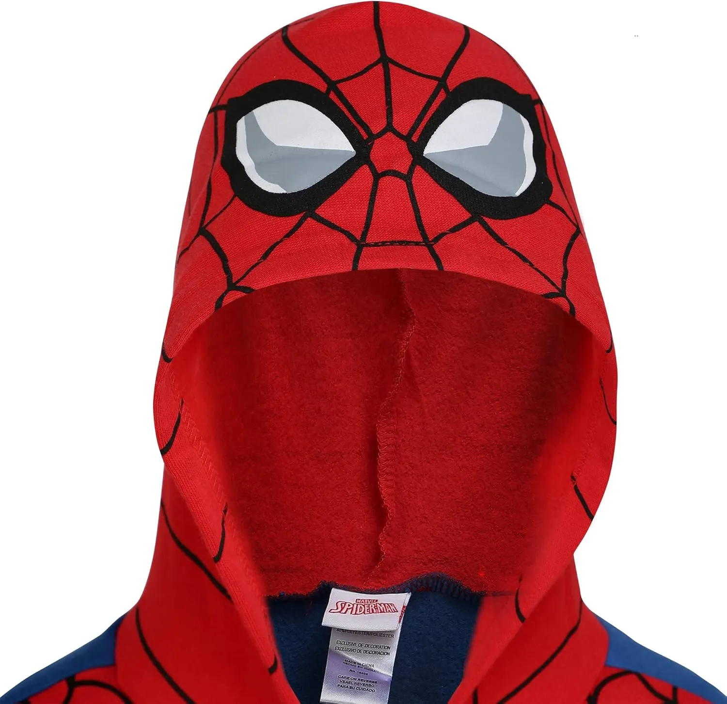 Marvel Avengers Captain America and Spider-Man Boys Zip-Up Hoodie for Toddlers and Big Kids