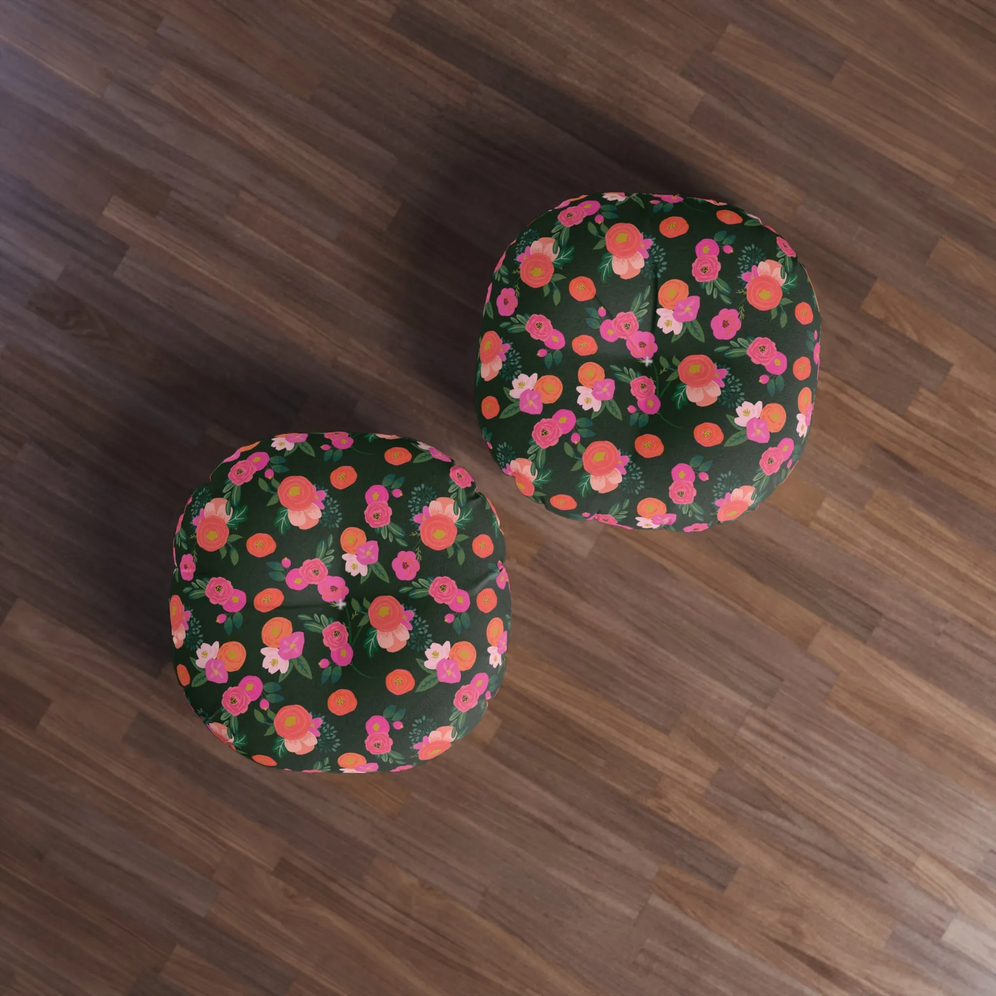 Miss Kit Floral Tufted BDSM Kneeling Cushion