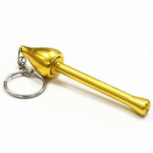 Mushroom Keyring Pipe - 9cm anodised aluminium