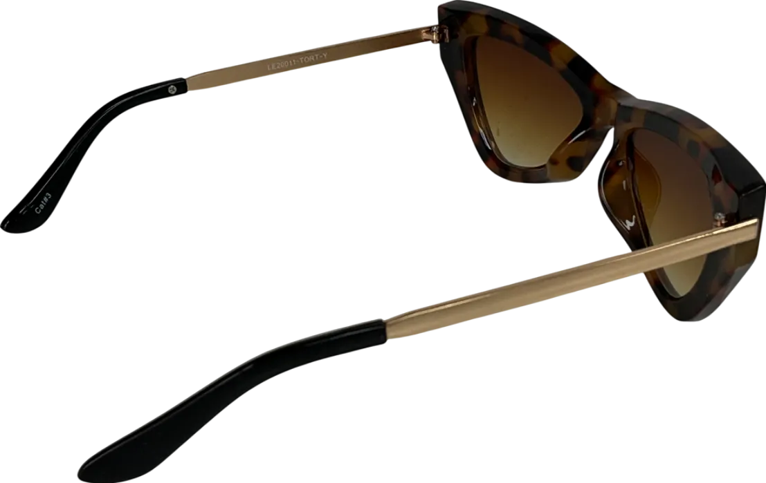 Nasty Gal Brown Tort Stories Cat-eye Sunglasses