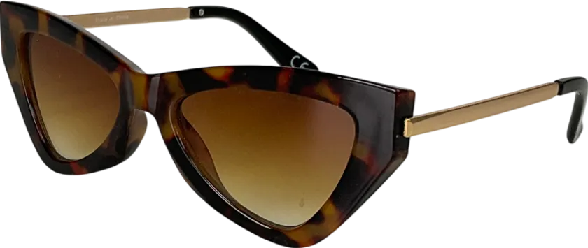 Nasty Gal Brown Tort Stories Cat-eye Sunglasses
