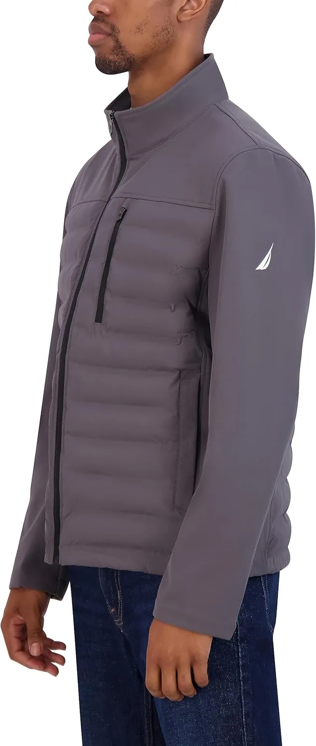 Nautica Men's Tech Shell Hybrid Jacket