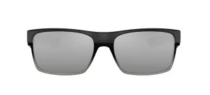 Oakley Twoface Matte Black Frame - Chrome Iridium Lens - Polarized Sunglasses