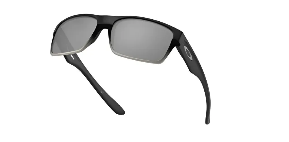 Oakley Twoface Matte Black Frame - Chrome Iridium Lens - Polarized Sunglasses