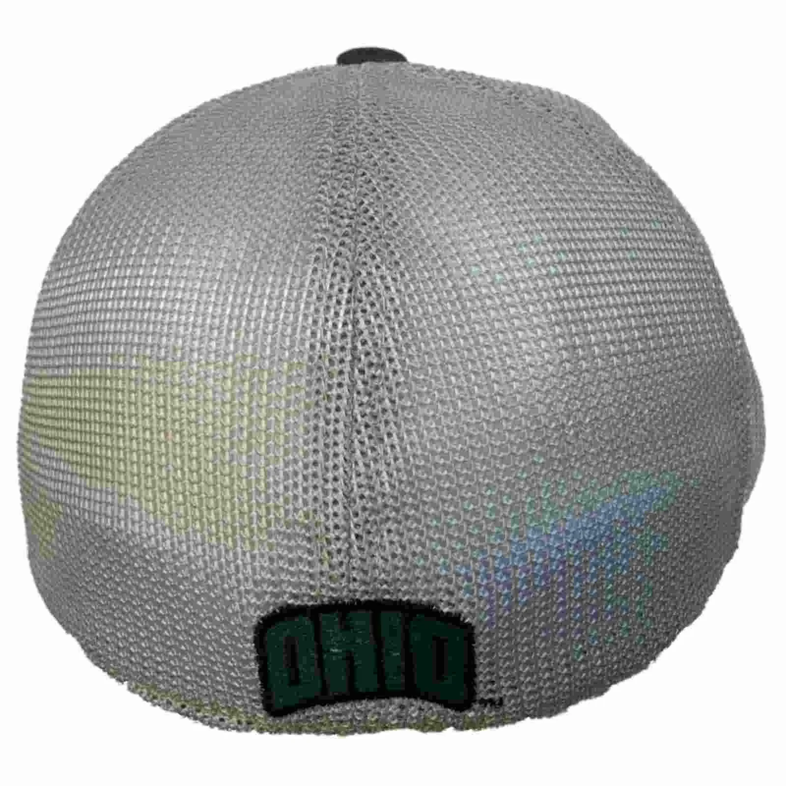 Ohio Bobcats TOW Gray Putty Two Tone Mesh One Fit Flexfit Hat Cap