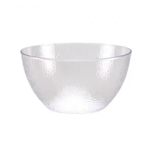 Pebbled - 60 oz. Plastic Bowl - Clear (Case Qty: 24)