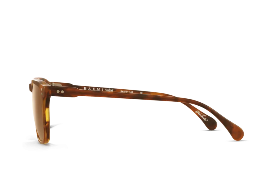 Raen Wiley Mens Square Sunglasses - Matte Rootbeer/Brown