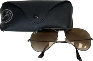 Ray-Ban Brown 014/51 55 14 2N Aviator Gradient Sunglasses