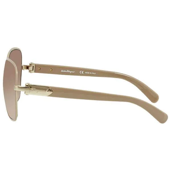 Salvatore Ferragamo Brown Butterfly Unisex Sunglasses