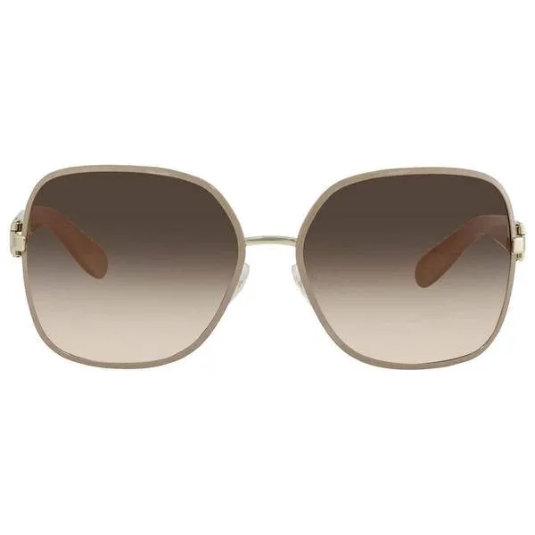 Salvatore Ferragamo Brown Butterfly Unisex Sunglasses