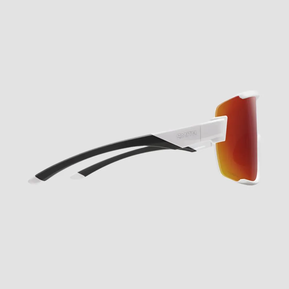 Smith WILDCAT Sunglasses (White/ChromaPop Red Mirror)