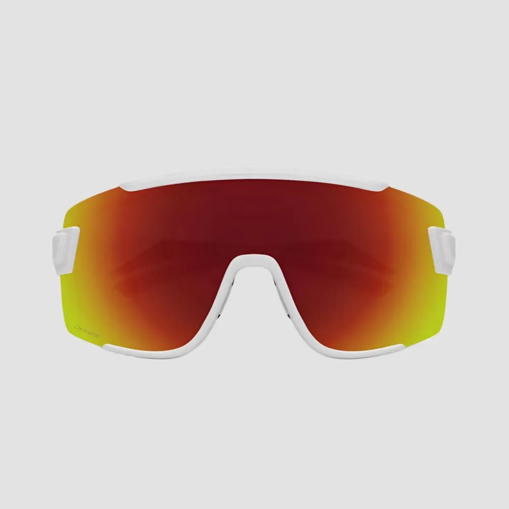 Smith WILDCAT Sunglasses (White/ChromaPop Red Mirror)