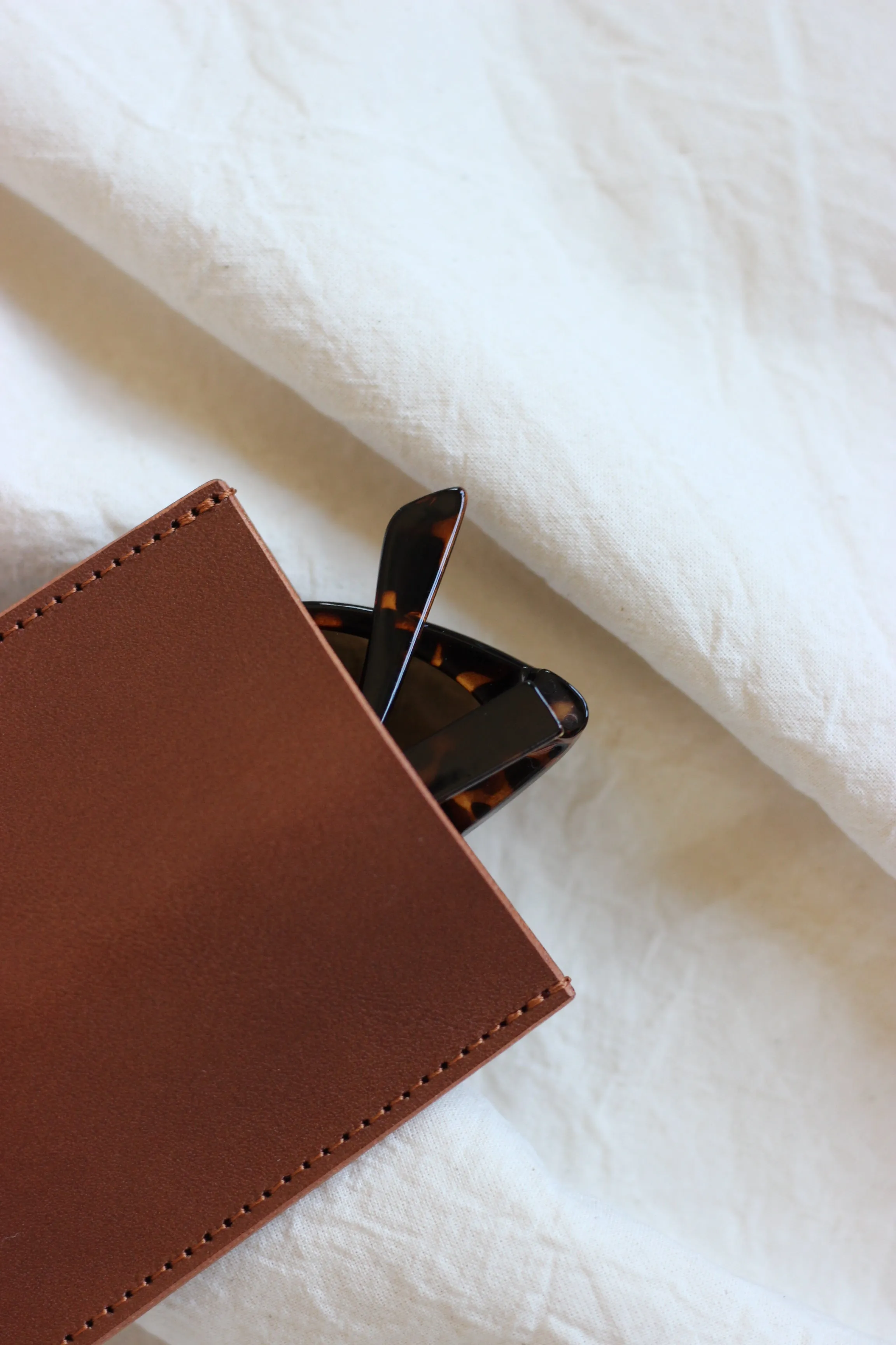 Sunglasses case brown