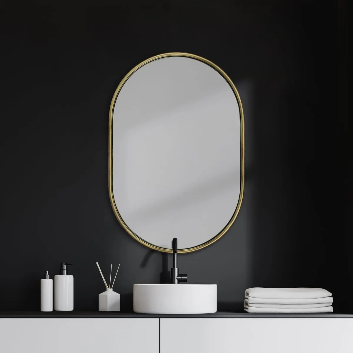 Sylvia Wall Mirror Gold Metal