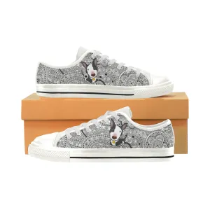 Tennis Shoes - BLACK AND WHITE Dog - Ladies -Three styles