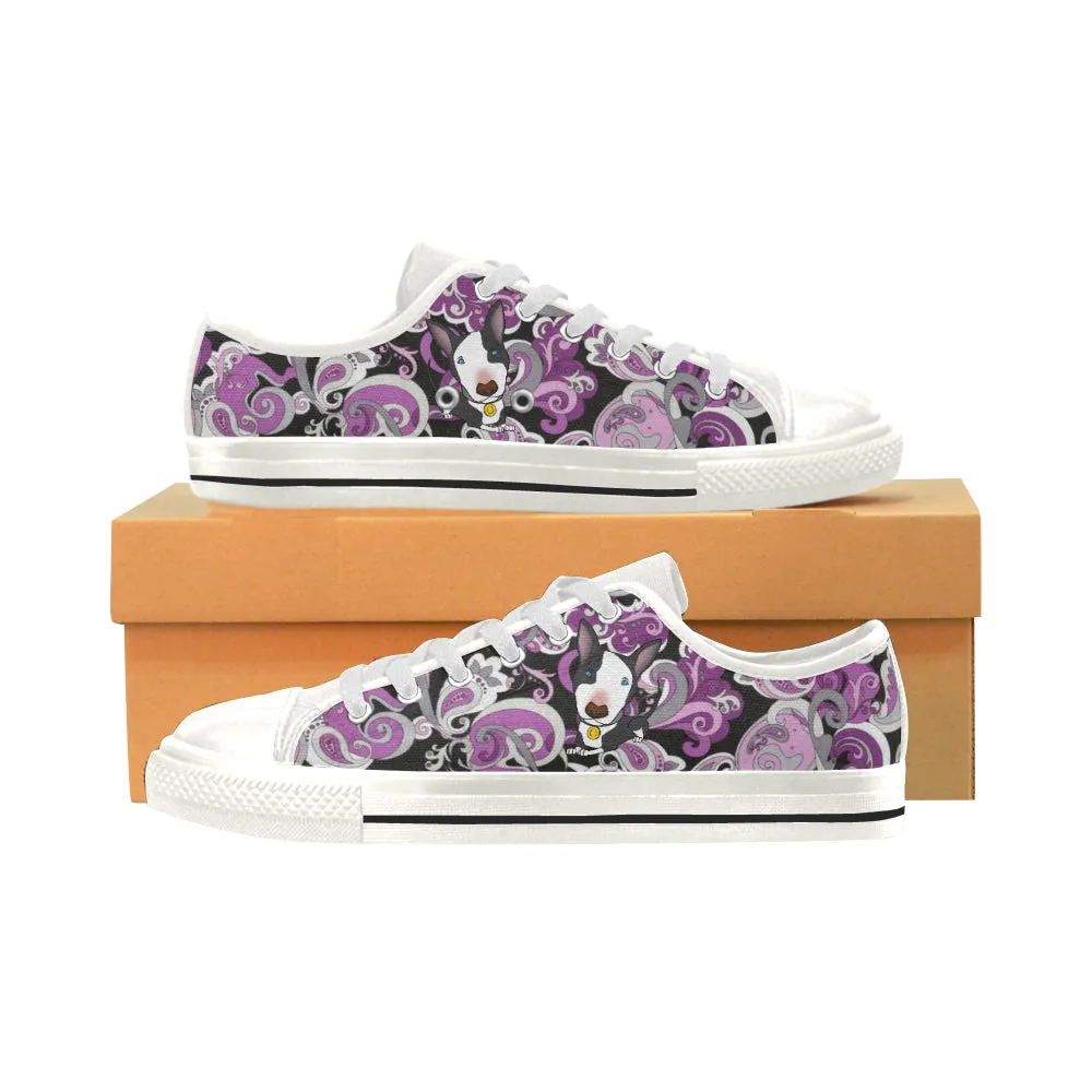 Tennis Shoes - BLACK AND WHITE Dog - Ladies -Three styles