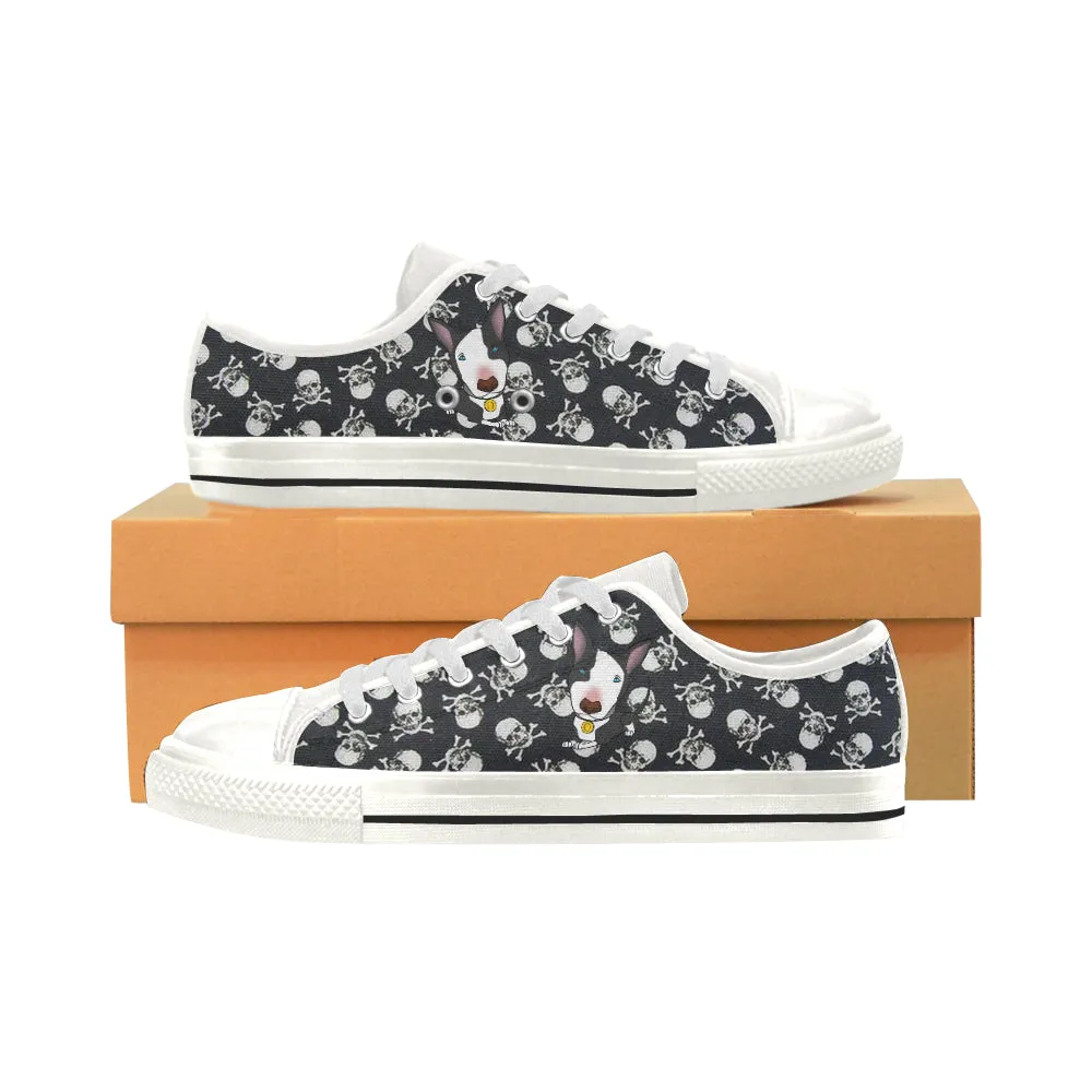 Tennis Shoes - BLACK AND WHITE Dog - Ladies -Three styles