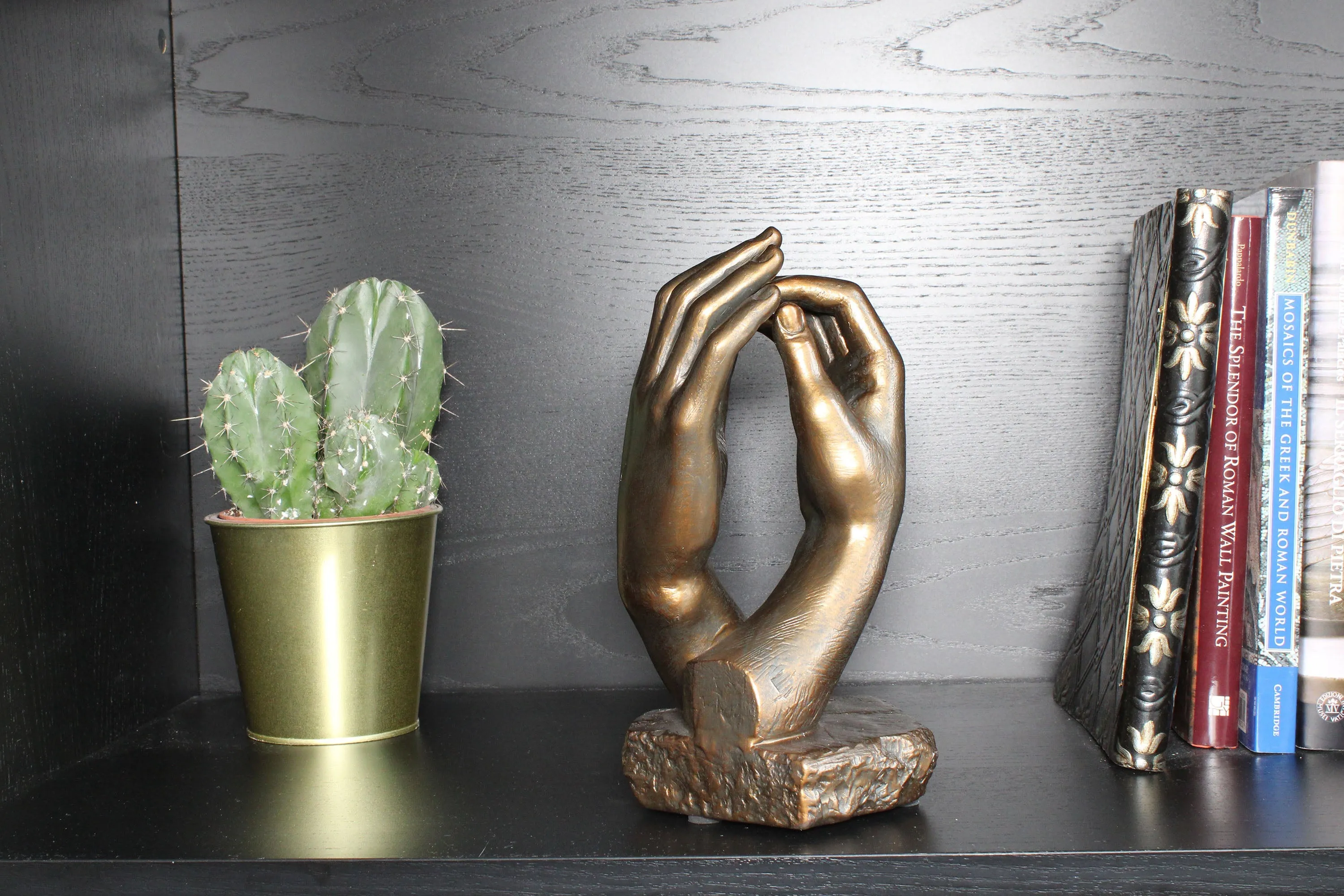 The Cathedral Hand Statue by Rodin (Cold Cast Bronze Sculpture) - Large