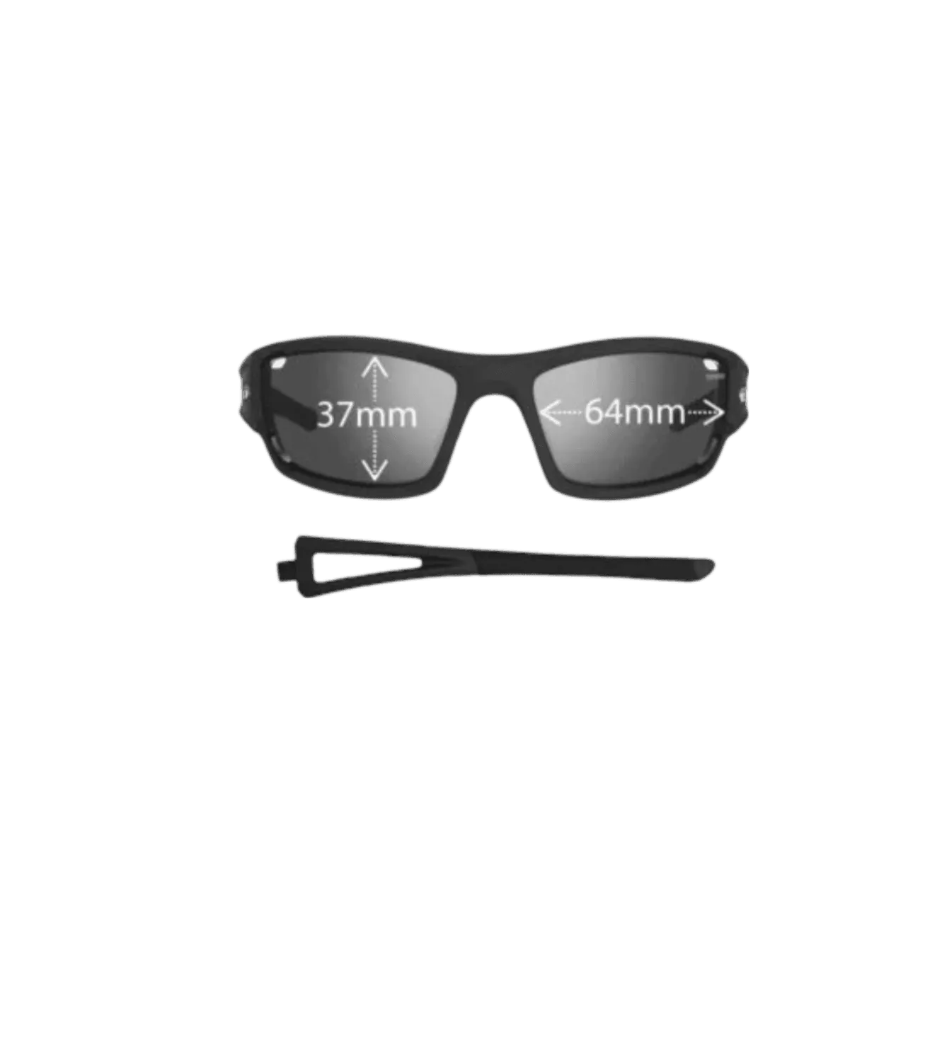 Tifosi Dolomite 2.0 sport sunglasses (Smoke/Matte black)