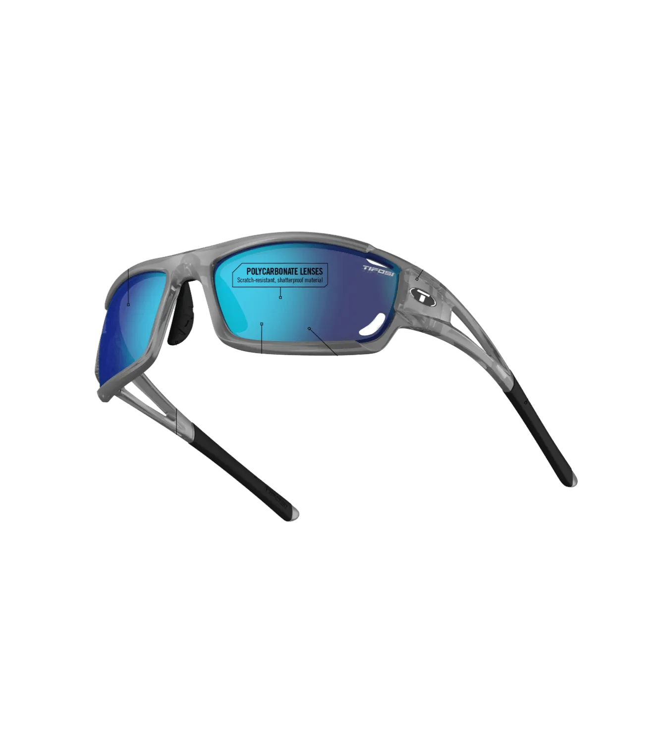 Tifosi Dolomite 2.0 sport sunglasses (Smoke/Matte black)