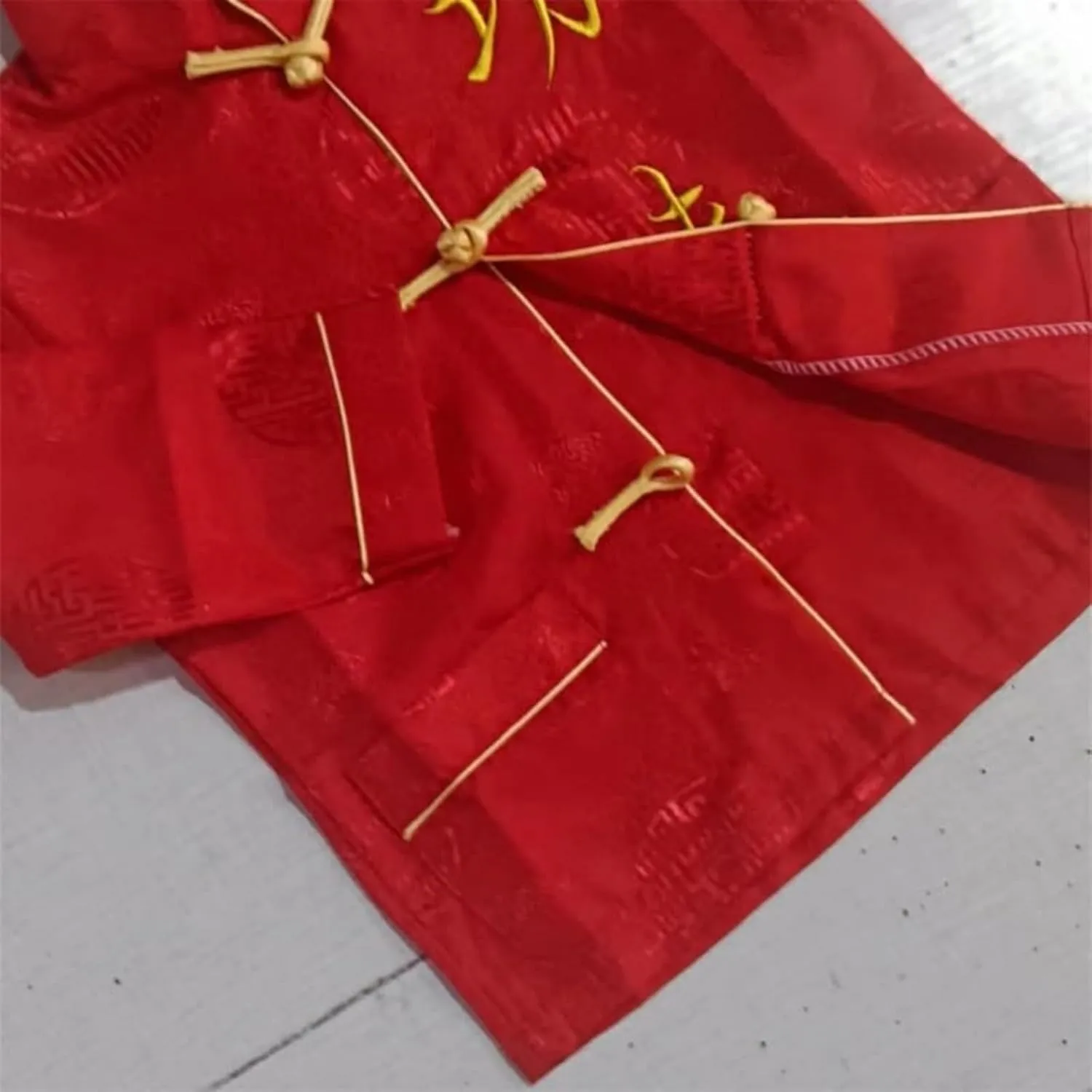 Toddler Kids Chinese Traditional Set ng Fu Wing Chun Arts Outfit Long Sleeved Pant Two Set Chinese New Year Outfit