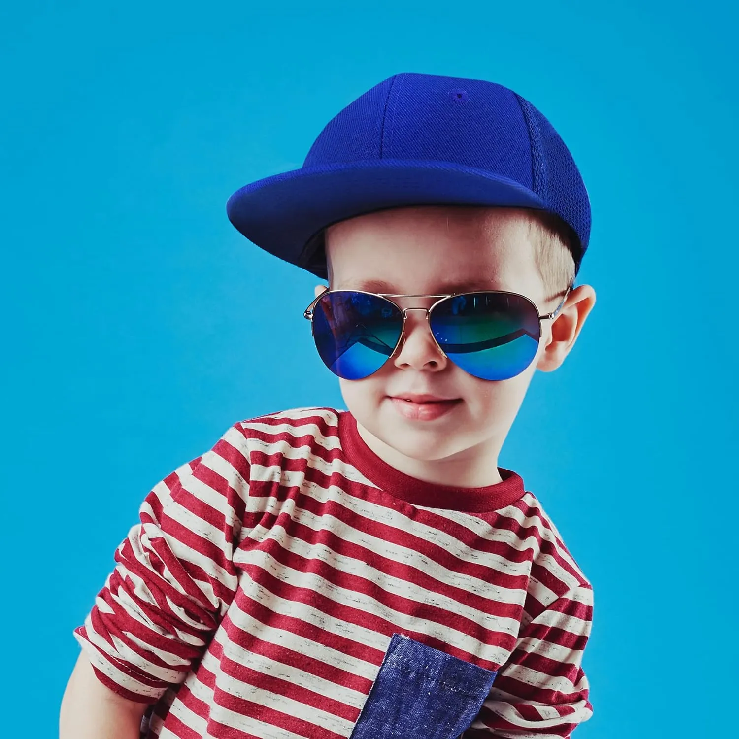 Trendy Apparel Shop Infant to Toddler Size Structured Flatbill Mesh Cap