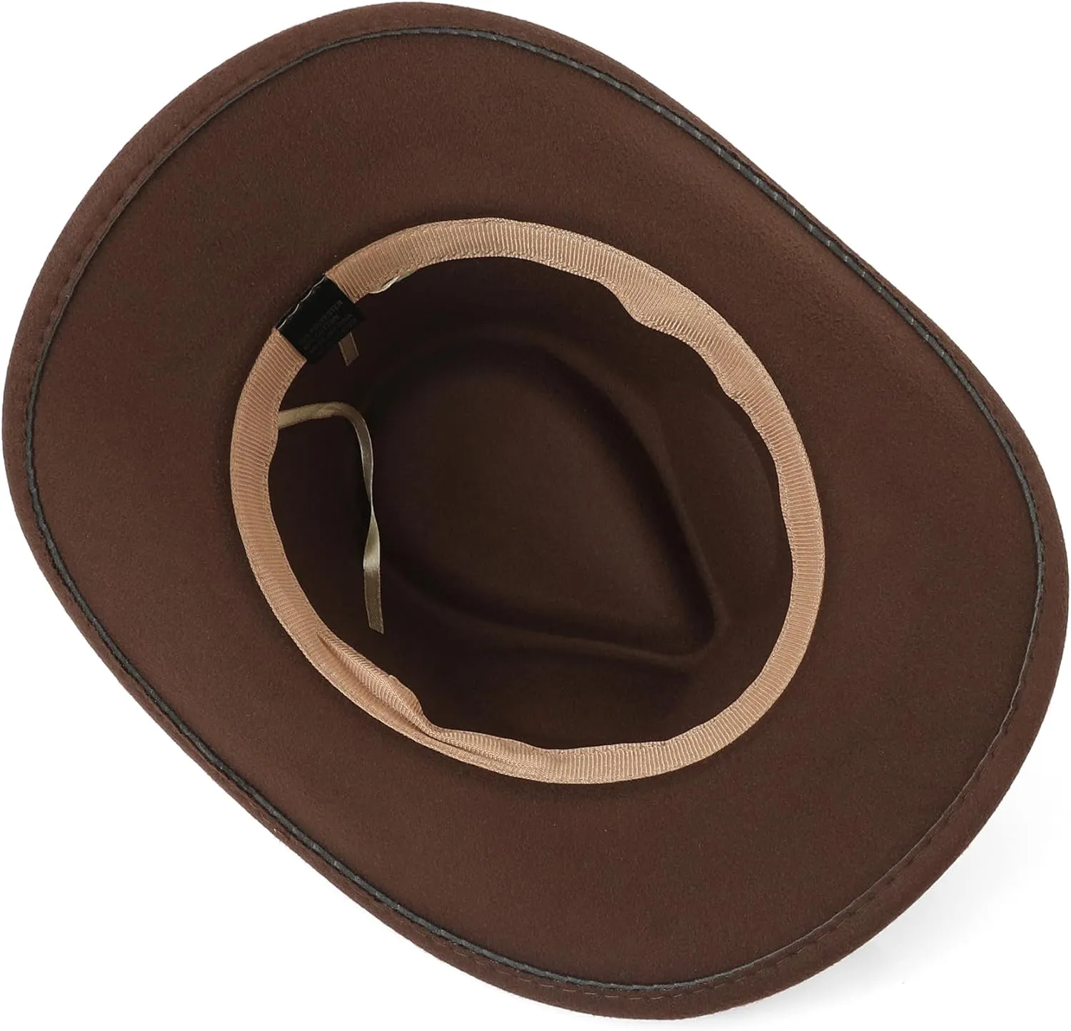 Western Cowboy Hat for Men and Women  Classic Western Style with Adjustable Fit, Vintage Leather Trim